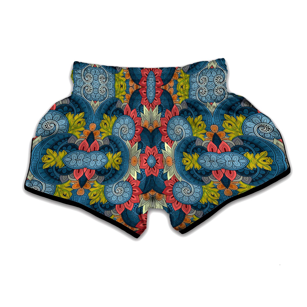 Native Tribal Bohemian Pattern Print Muay Thai Boxing Shorts