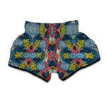 Native Tribal Bohemian Pattern Print Muay Thai Boxing Shorts