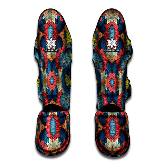 Native Tribal Bohemian Pattern Print Muay Thai Shin Guard