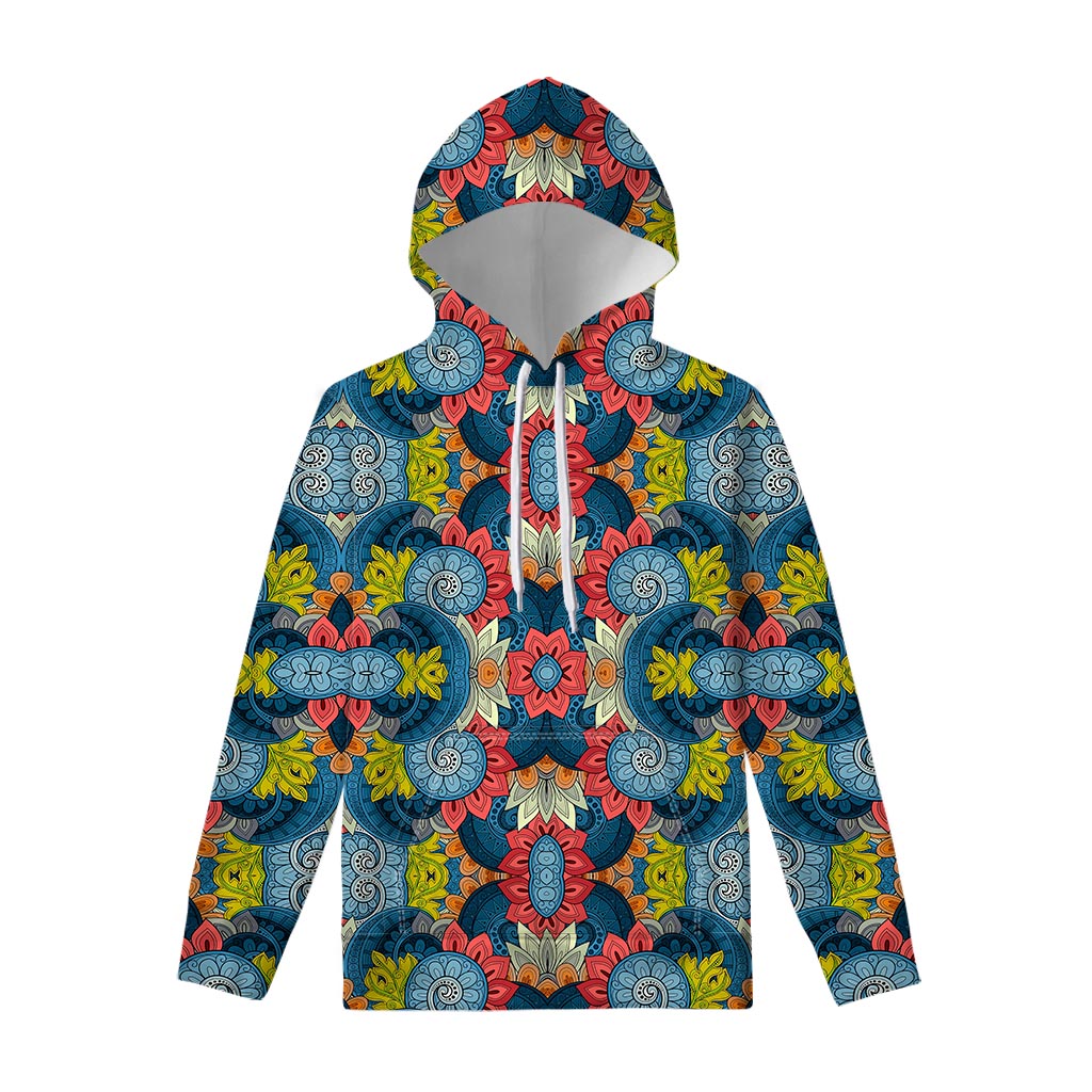 Native Tribal Bohemian Pattern Print Pullover Hoodie