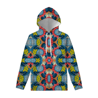 Native Tribal Bohemian Pattern Print Pullover Hoodie