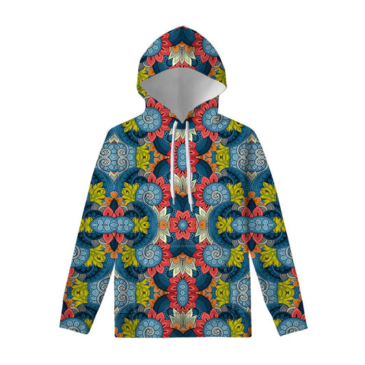 Native Tribal Bohemian Pattern Print Pullover Hoodie