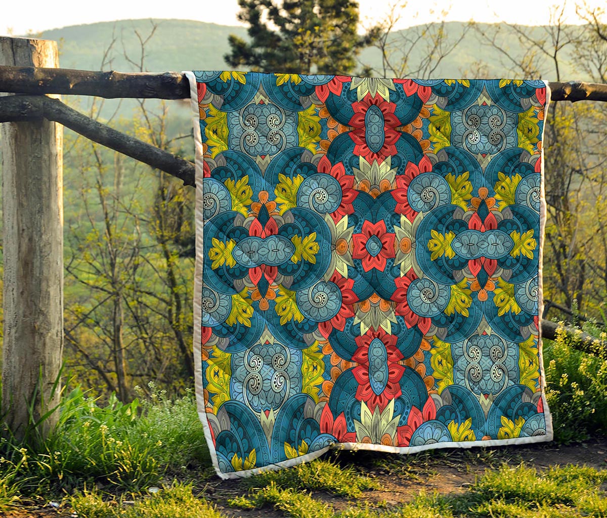 Native Tribal Bohemian Pattern Print Quilt