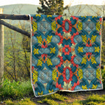 Native Tribal Bohemian Pattern Print Quilt