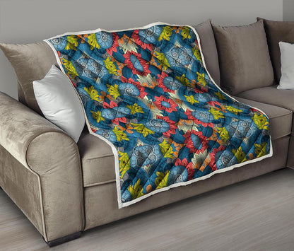 Native Tribal Bohemian Pattern Print Quilt