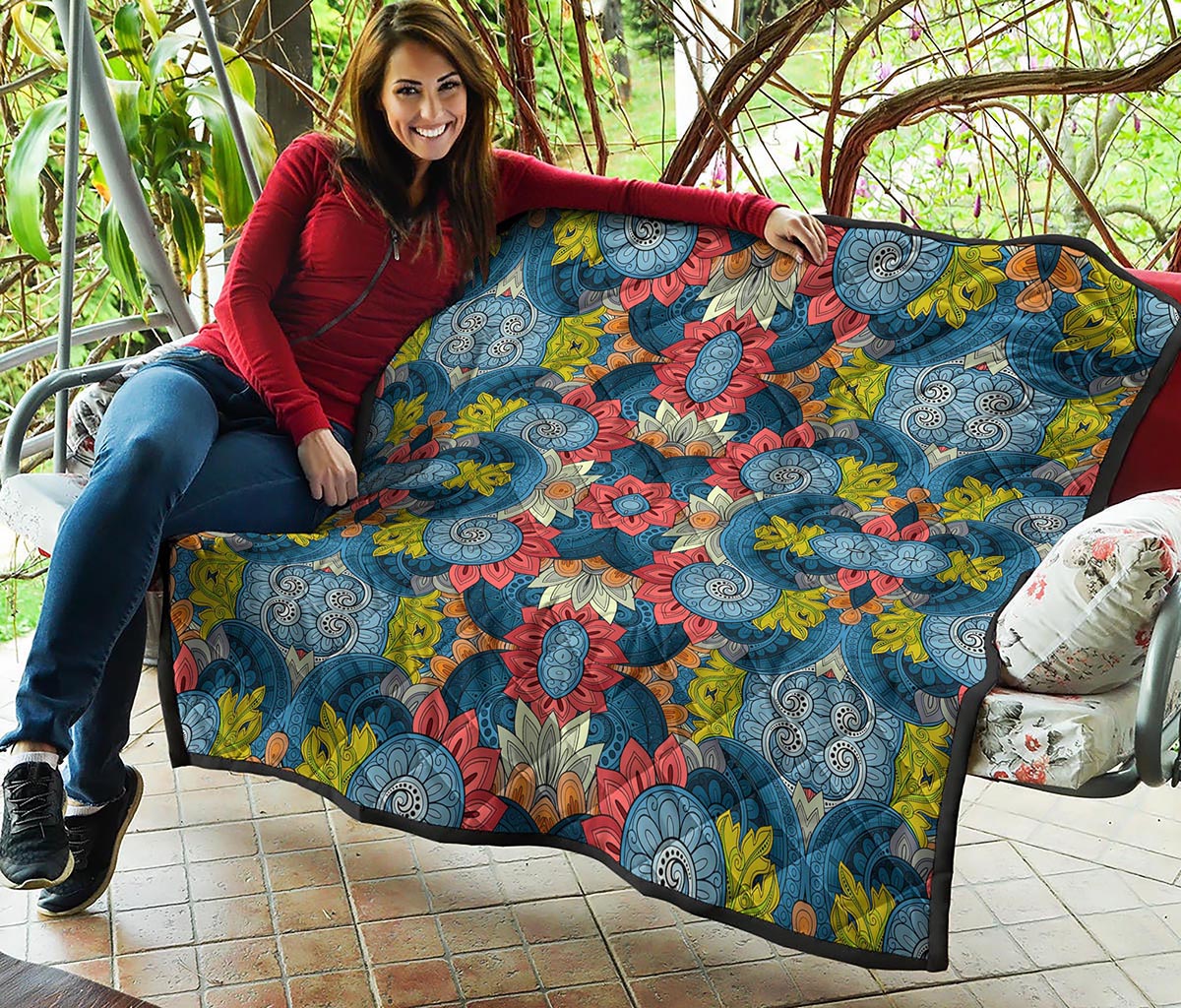 Native Tribal Bohemian Pattern Print Quilt