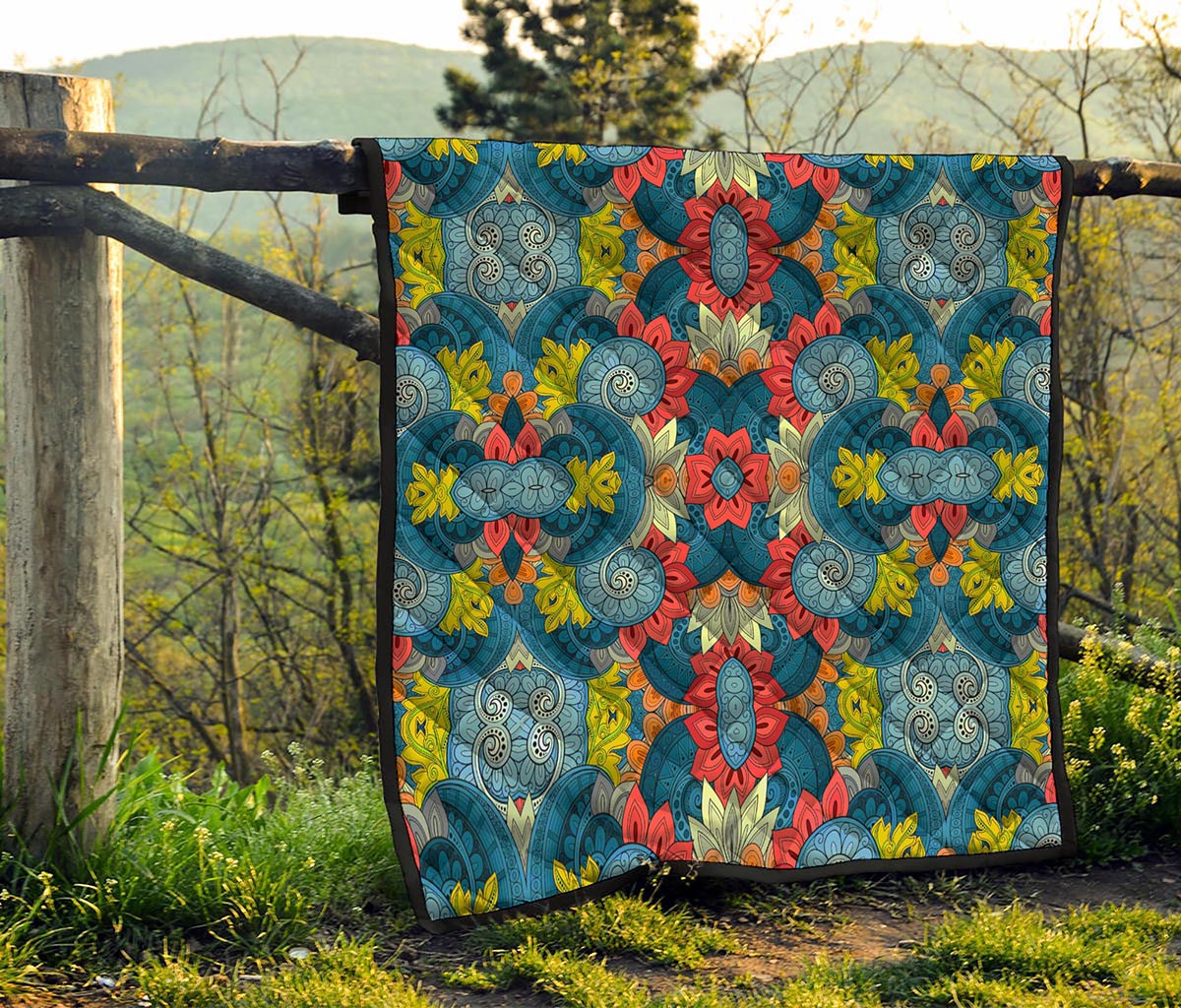 Native Tribal Bohemian Pattern Print Quilt