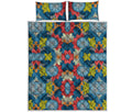 Native Tribal Bohemian Pattern Print Quilt Bed Set