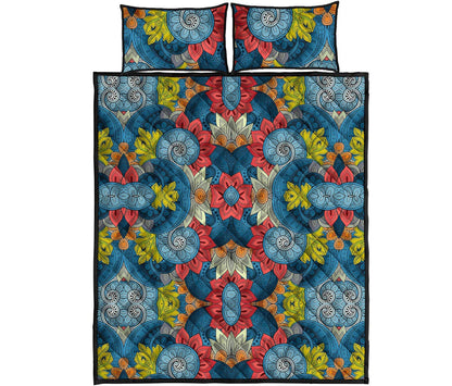 Native Tribal Bohemian Pattern Print Quilt Bed Set