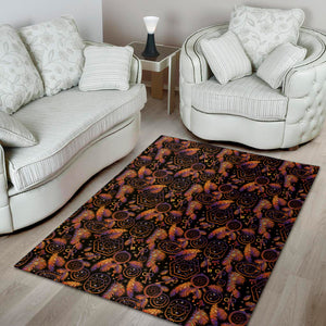 Native Tribal Dream Catcher Print Area Rug