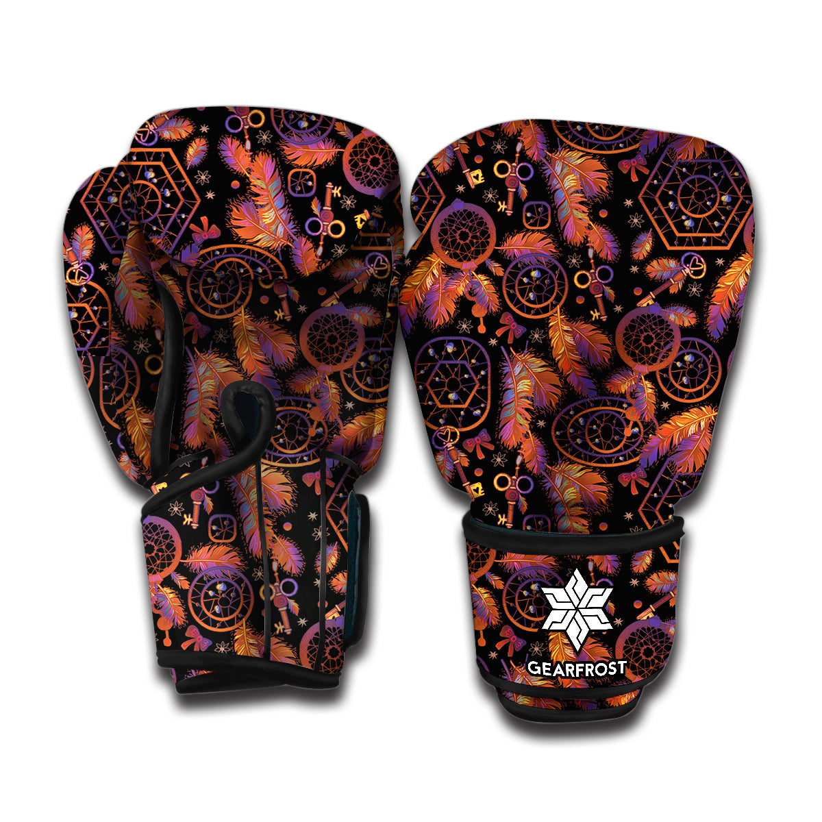 Native Tribal Dream Catcher Print Boxing Gloves