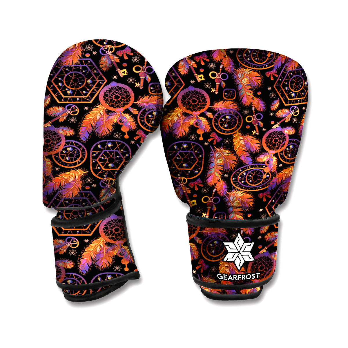 Native Tribal Dream Catcher Print Boxing Gloves