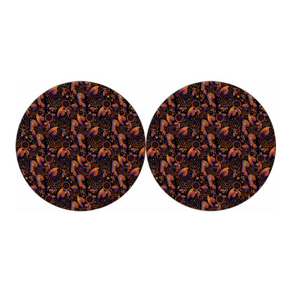 Native Tribal Dream Catcher Print Car Coasters