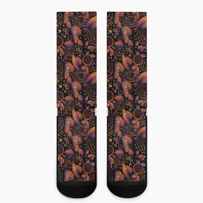 Native Tribal Dream Catcher Print Crew Socks