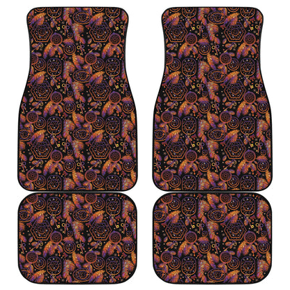 Native Tribal Dream Catcher Print Front and Back Car Floor Mats