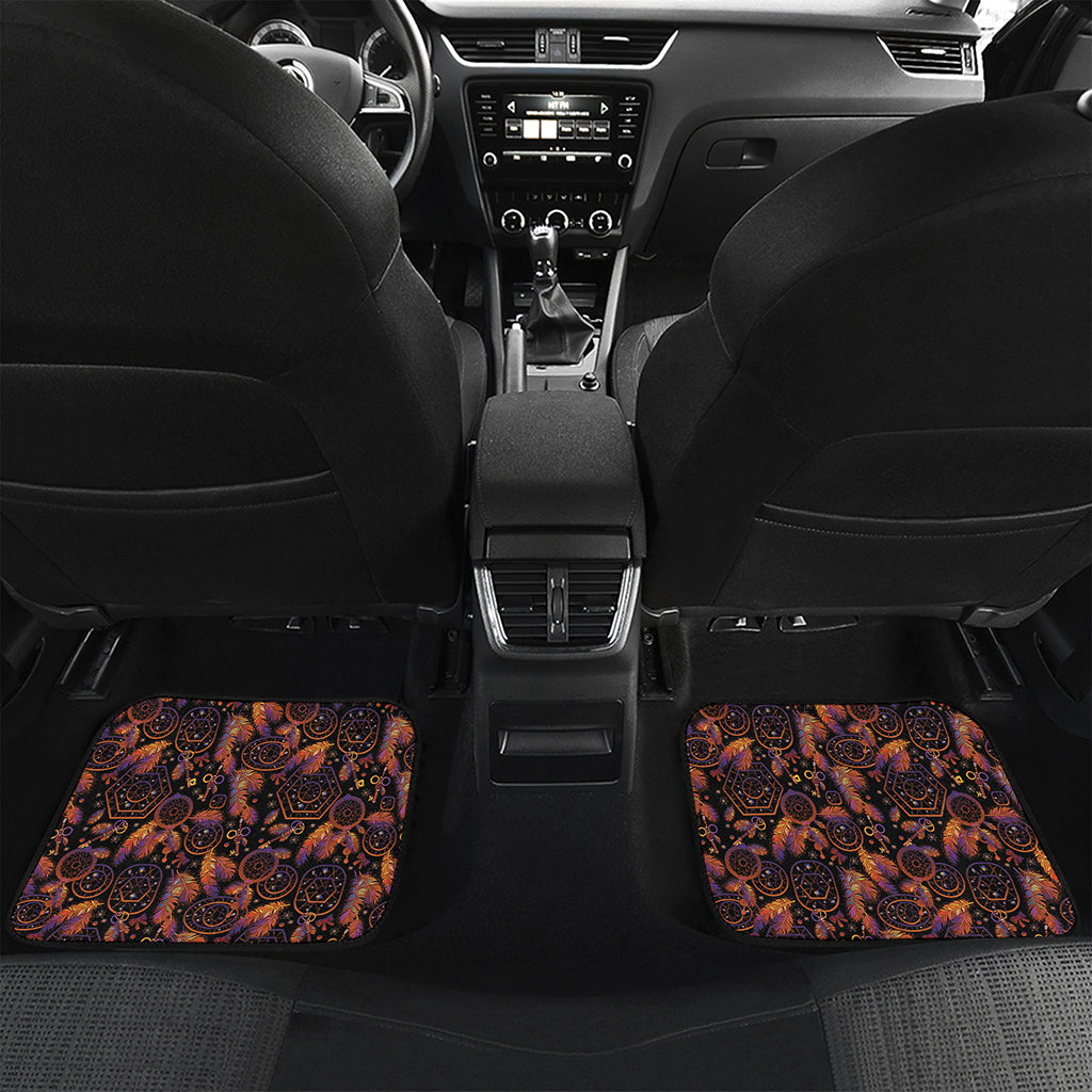 Native Tribal Dream Catcher Print Front and Back Car Floor Mats