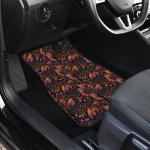 Native Tribal Dream Catcher Print Front and Back Car Floor Mats