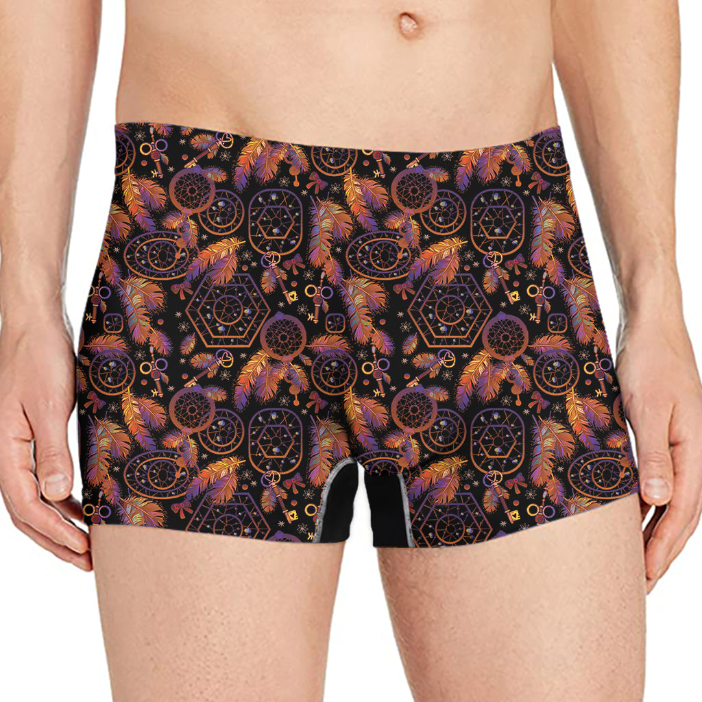 Native Tribal Dream Catcher Print Men's Boxer Briefs