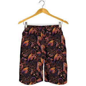 Native Tribal Dream Catcher Print Men's Shorts