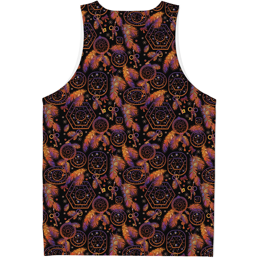 Native Tribal Dream Catcher Print Men's Tank Top