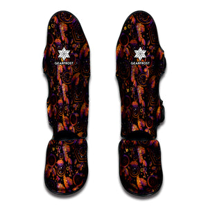 Native Tribal Dream Catcher Print Muay Thai Shin Guard