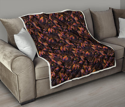 Native Tribal Dream Catcher Print Quilt