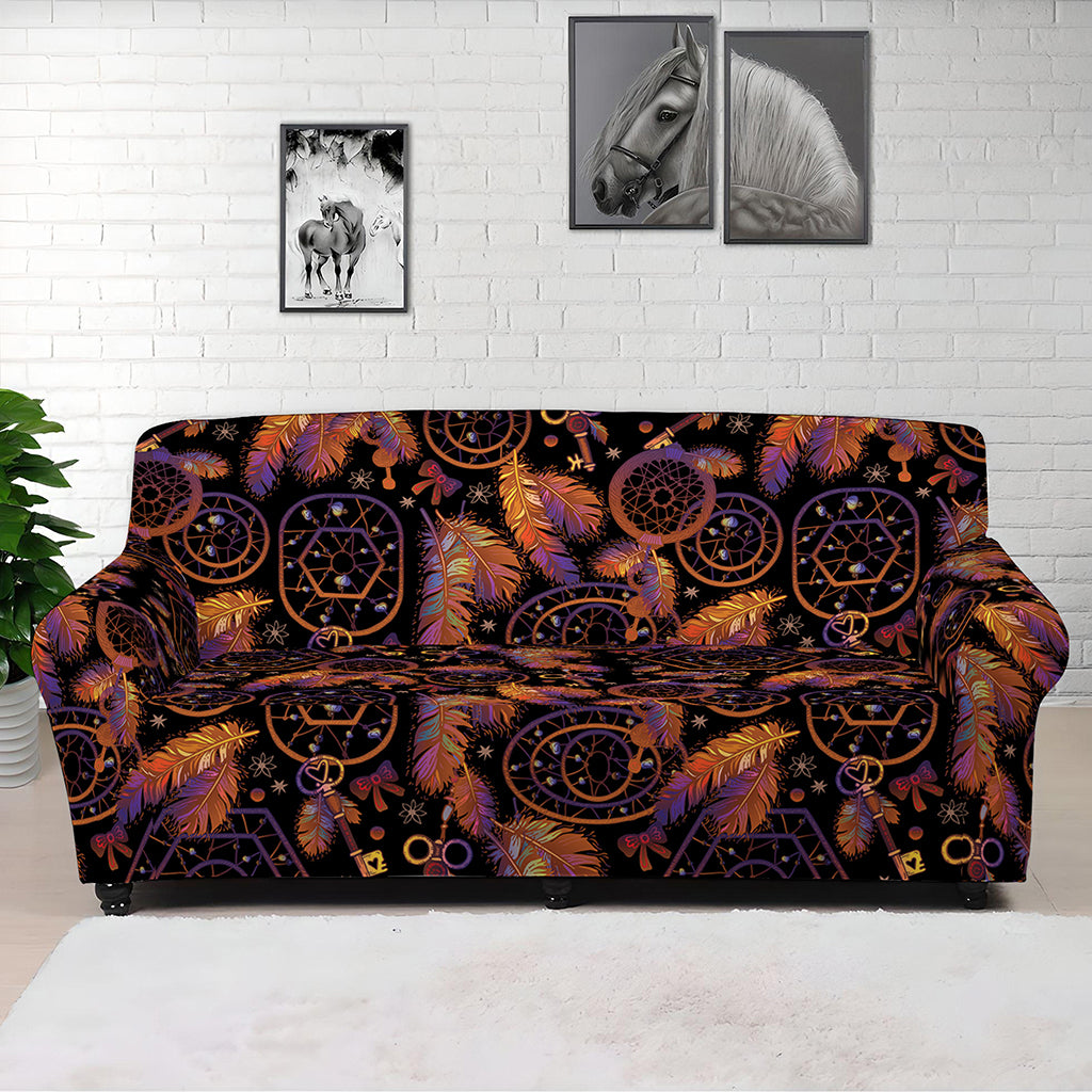 Native Tribal Dream Catcher Print Sofa Cover