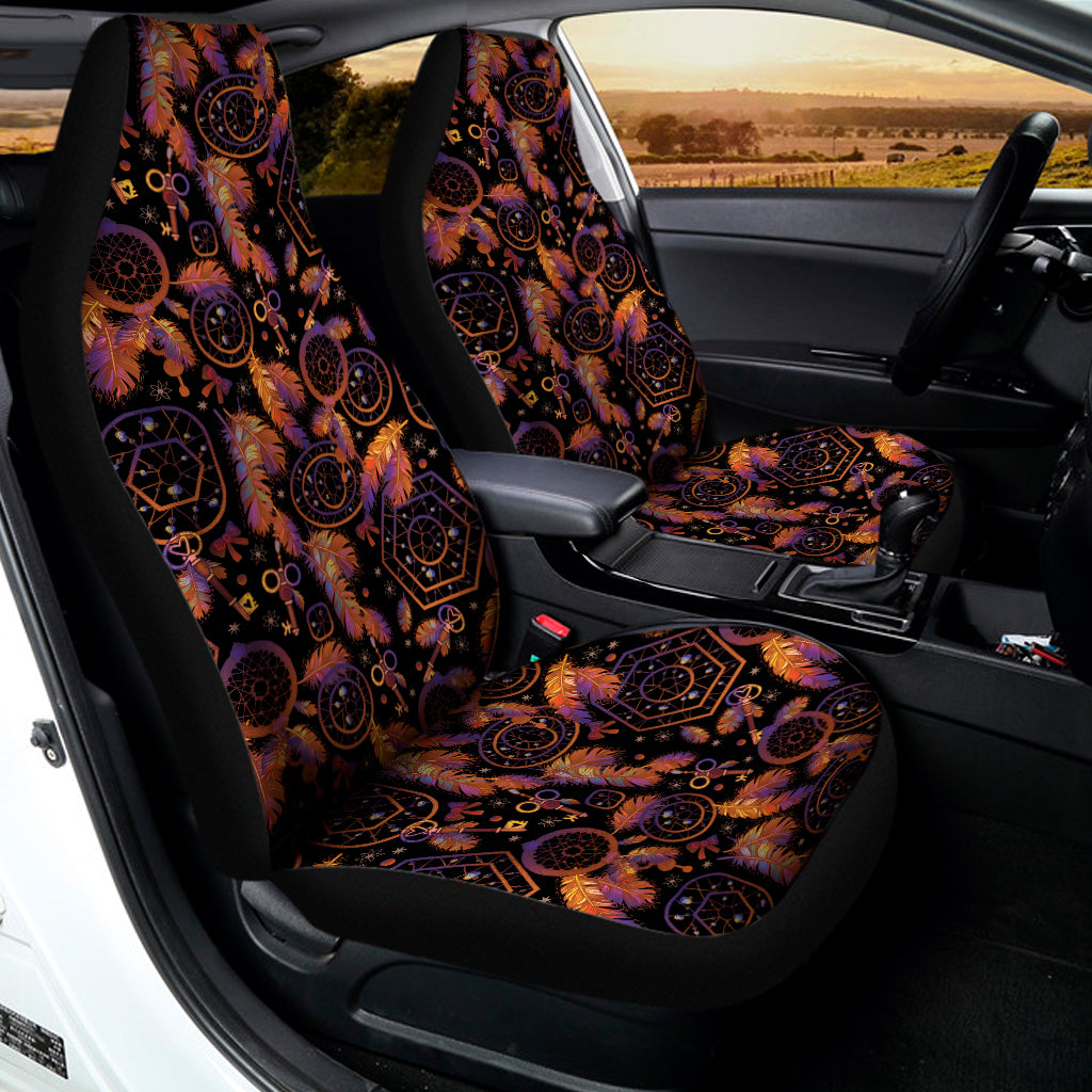 Native Tribal Dream Catcher Print Universal Fit Car Seat Covers