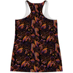 Native Tribal Dream Catcher Print Women's Racerback Tank Top