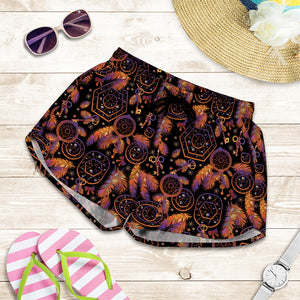 Native Tribal Dream Catcher Print Women's Shorts