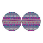 Native Tribal Ethnic Rose Pattern Print Car Coasters