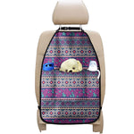 Native Tribal Ethnic Rose Pattern Print Car Seat Organizers