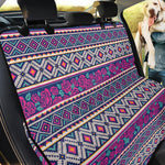 Native Tribal Ethnic Rose Pattern Print Pet Car Back Seat Cover