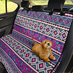 Native Tribal Ethnic Rose Pattern Print Pet Car Back Seat Cover