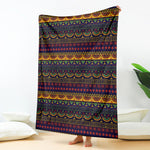 Native Tribal Indian Pattern Print Blanket