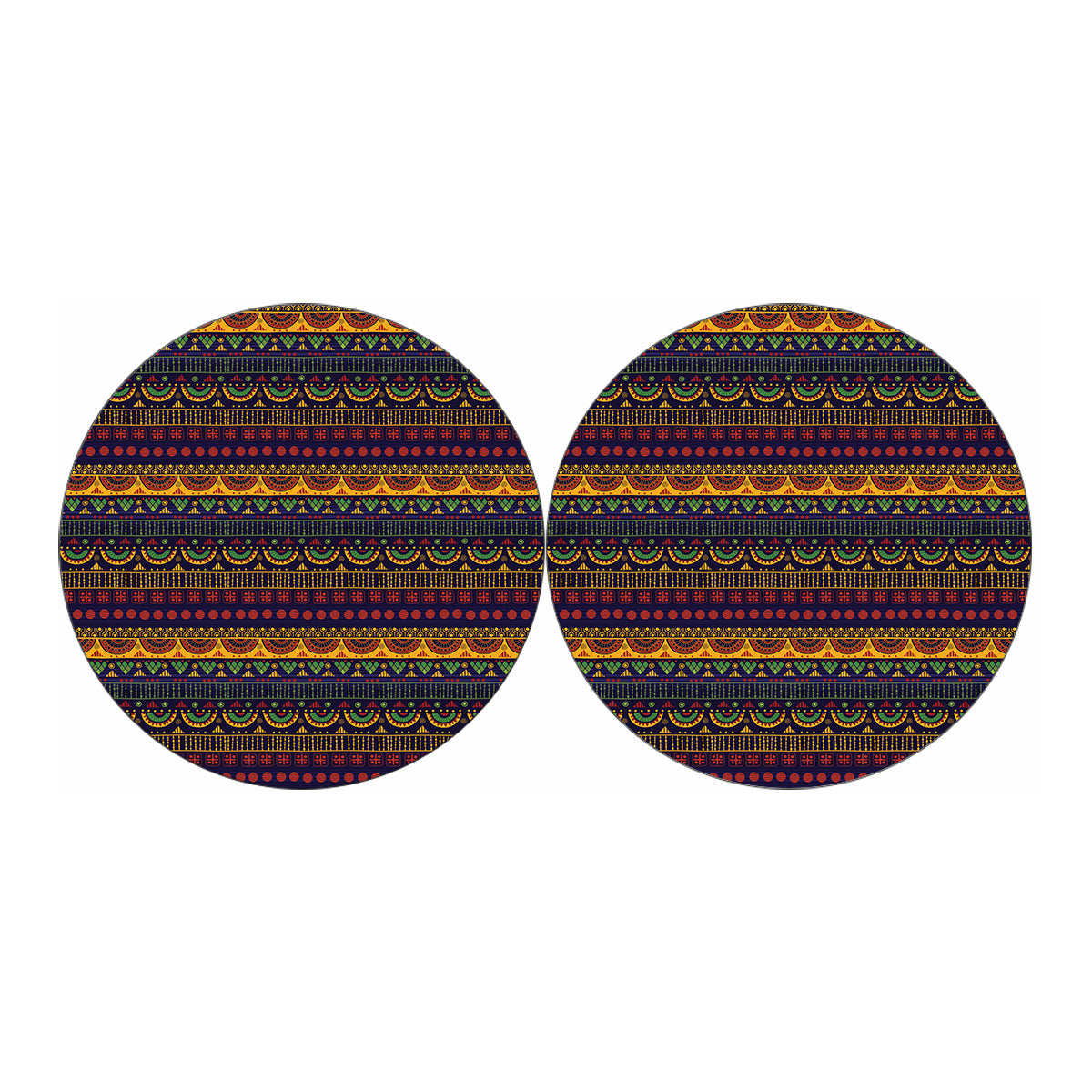 Native Tribal Indian Pattern Print Car Coasters