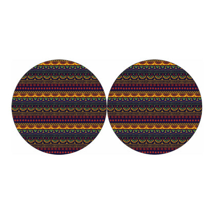 Native Tribal Indian Pattern Print Car Coasters