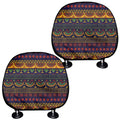Native Tribal Indian Pattern Print Car Headrest Covers