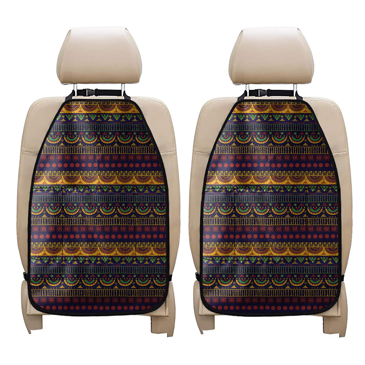 Native Tribal Indian Pattern Print Car Seat Organizers
