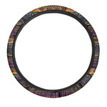 Native Tribal Indian Pattern Print Car Steering Wheel Cover