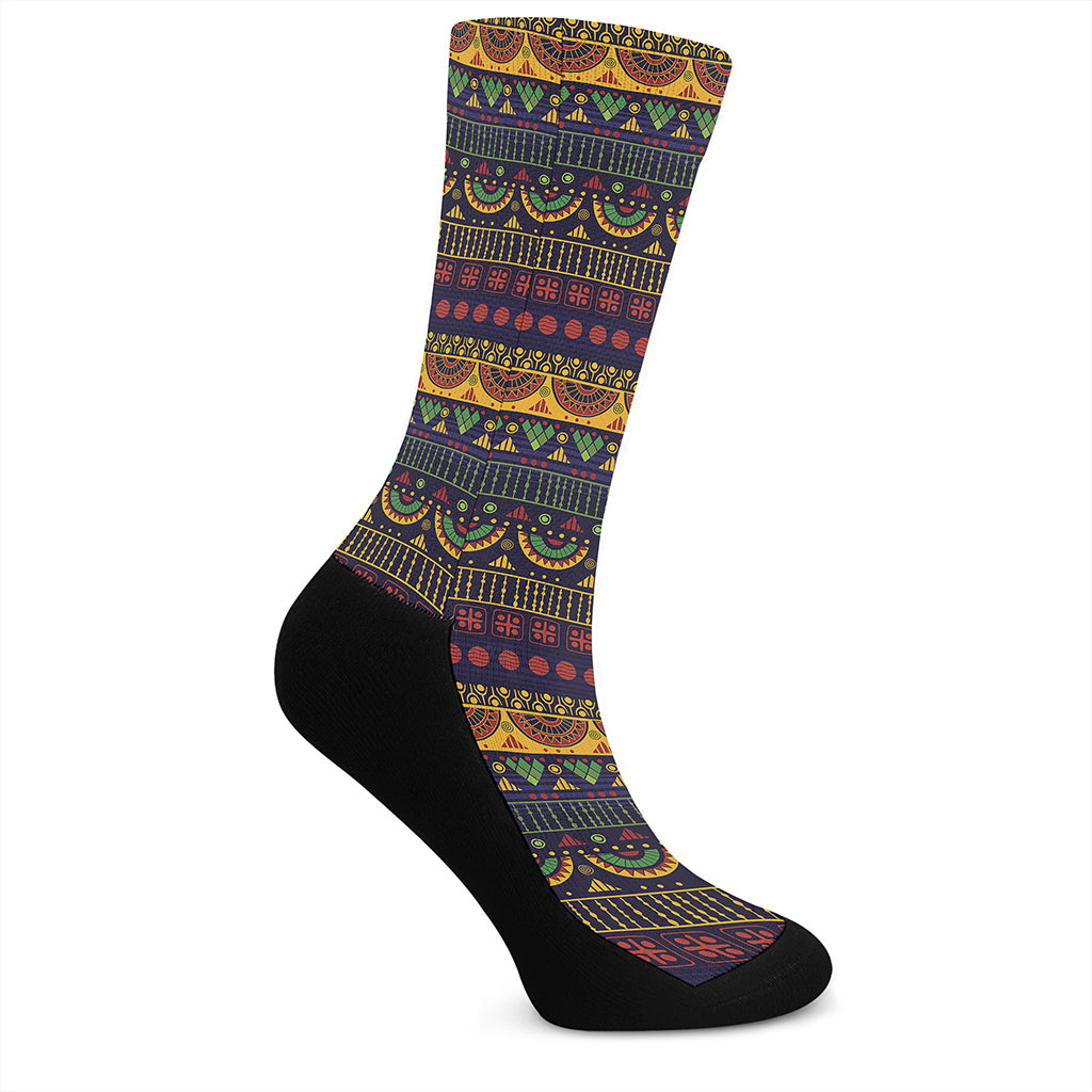 Native Tribal Indian Pattern Print Crew Socks
