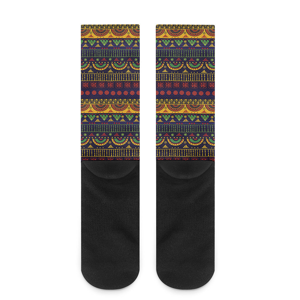Native Tribal Indian Pattern Print Crew Socks