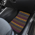 Native Tribal Indian Pattern Print Front and Back Car Floor Mats