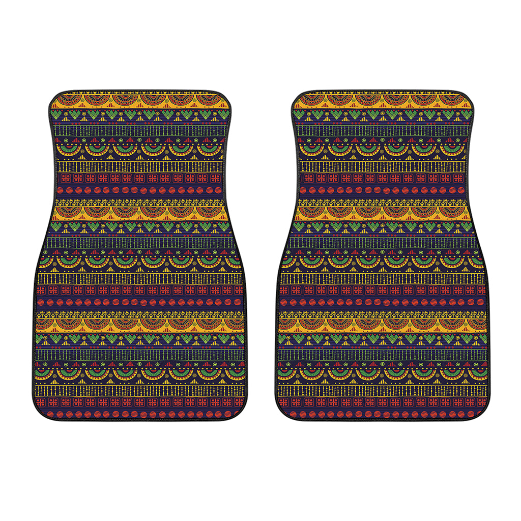 Native Tribal Indian Pattern Print Front Car Floor Mats