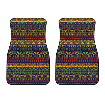 Native Tribal Indian Pattern Print Front Car Floor Mats
