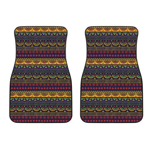 Native Tribal Indian Pattern Print Front Car Floor Mats
