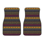 Native Tribal Indian Pattern Print Front Car Floor Mats