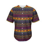 Native Tribal Indian Pattern Print Men's Baseball Jersey