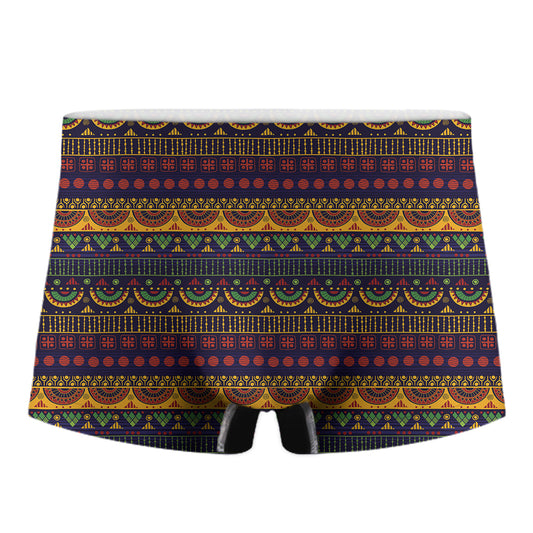 Native Tribal Indian Pattern Print Men's Boxer Briefs