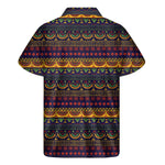 Native Tribal Indian Pattern Print Men's Short Sleeve Shirt